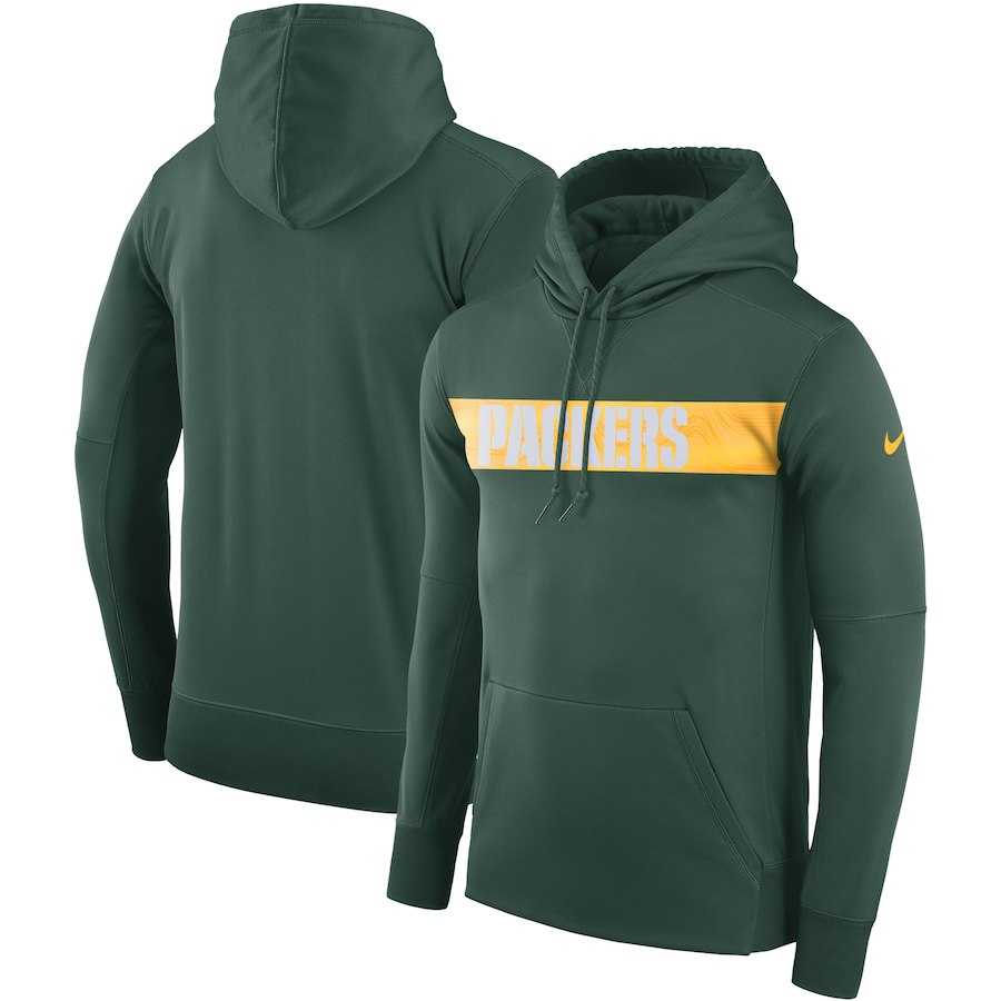 Men's Green Bay Packers Nike Sideline Team Performance Pullover Hoodie Green,We sell and wholesale Men's Green Bay Packers Nike Sideline Team Performance Pullover Hoodie Green on line form chian!